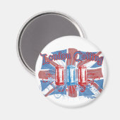 Londoner Anruf Magnet (Vorderseite/Rückseite)