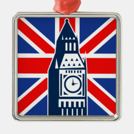 Londoner Anruf Ornament Aus Metall