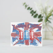 Londoner Anruf Postkarte (Stehend Vorderseite)