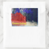 Londoner Anruf Rechteckiger Aufkleber (Tasche)