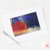 Londoner Anruf Rechteckiger Aufkleber (Umschlag)