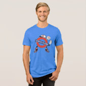 Londoner Anruf Tri-Blend Shirt (Vorderseite voll)