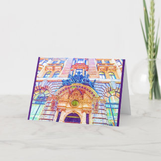 Londoner Architektur-Kolored Pencil Karte
