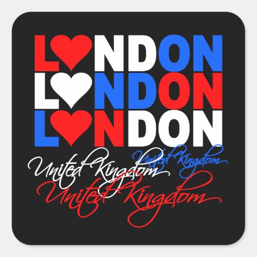 Londoner Aufkleber (Vorderseite)