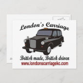 Londoner Beförderung Postkarte (Vorne/Hinten)