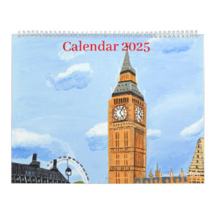 Londoner Big Ben Calendar 2025 Kalender