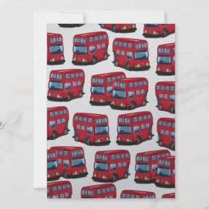 Londoner Bus Einladung