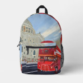 Londoner Bus-Rucksack Bedruckter Rucksack (Vorderseite)