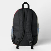 Londoner Bus-Rucksack Bedruckter Rucksack (Rückseite)