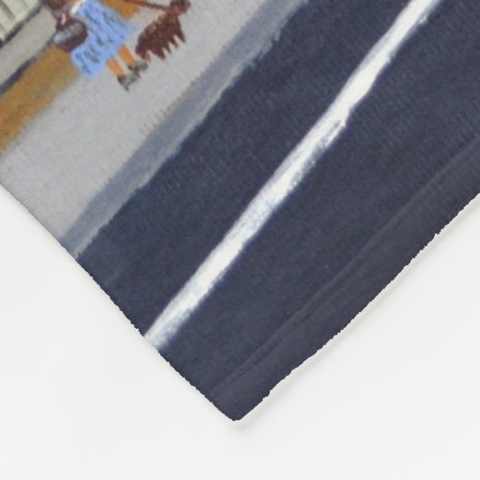 Londoner Busdecke Fleece (Ecke)