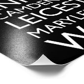 Londoner Buslinie (Bus Blind) Fotodruck (Ecke)