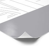 Londoner City Girl mit rosa Phone Box Poster (Ecke)