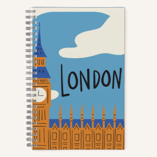 Londoner City-Notebook Notizblock