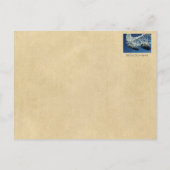 Londoner Doppeldecker-Bus Personalisiert Postkarte (Rückseite)