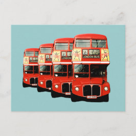 Londoner Doppeldecker-Busse Postkarte
