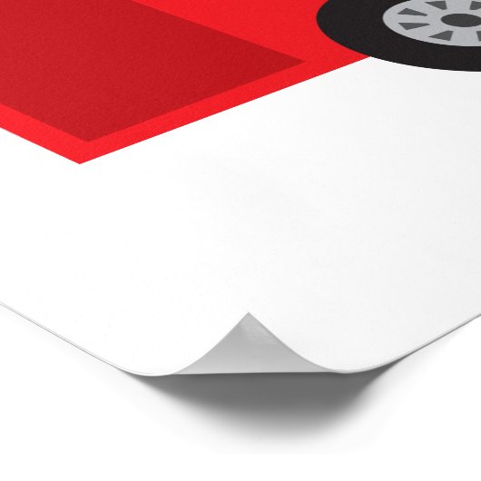 Londoner Doppeldeckerbus Poster (Ecke)