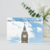 Londoner Foto - 3x5 Save the Date (Stehend Vorderseite)
