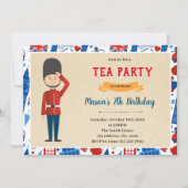 Londoner Geburtstagsthema Einladung (Vorderseite)