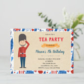 Londoner Geburtstagsthema Einladung (Stehend Vorderseite)