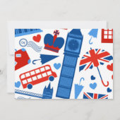 Londoner Geburtstagsthema Einladung (Rückseite)
