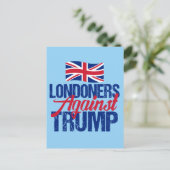 Londoner gegen Trump Postkarte (Stehend Vorderseite)