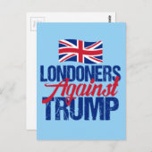 Londoner gegen Trump Postkarte (Vorne/Hinten)