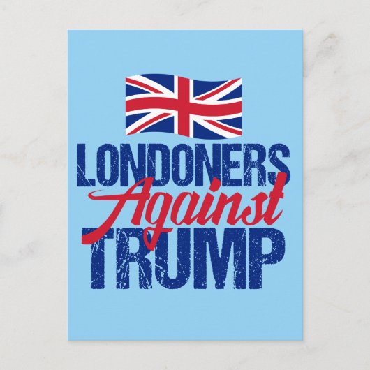 Londoner gegen Trump Postkarte (Vorderseite)