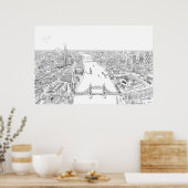 Londoner Illustration Poster (Küche)