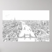 Londoner Illustration Poster (Vorne)