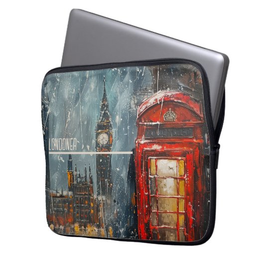 Londoner Laptopschutzhülle (Vorderseite Links)