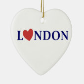 Londoner Liebe Keramik Ornament (Rechts)