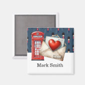 Londoner Liebe Letter for Lover Magnet (Vorderseite/Rückseite)