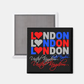 Londoner Magnet (Vorderseite/Rückseite)