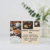 Londoner Nachmittagstee Postkarte (Stehend Vorderseite)