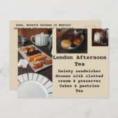Londoner Nachmittagstee Postkarte (Vorne/Hinten)