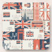 Londoner Post Cork-Backed-Untersetzer Getränkeuntersetzer (Vorderseite)