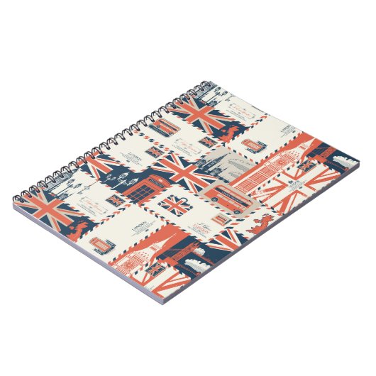 Londoner Post-Foto-Notebook Notizblock (Linke Seite)