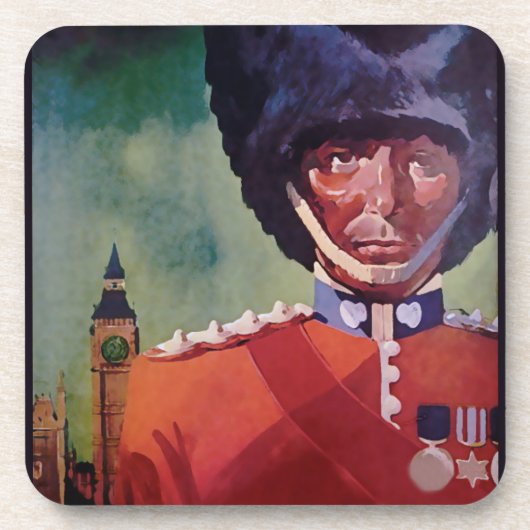 Londoner Poster-Getränkekasten Getränkeuntersetzer (Vorderseite)