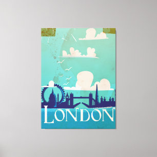 Londoner Reiseplakat Leinwanddruck