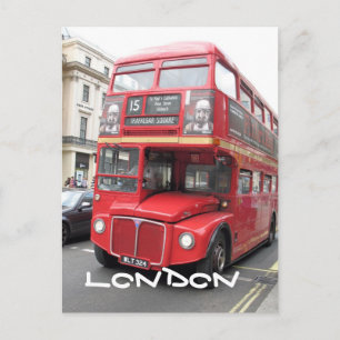 Londoner roter Bus Postkarte