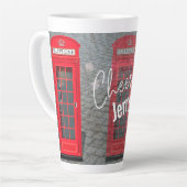 Londoner rotes Telefonhäuschen Milchtasse (Linke Ecke)