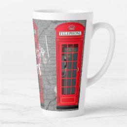 Londoner rotes Telefonhäuschen Milchtasse