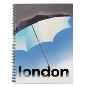 Londoner Schirmplakat Notizblock (Vorderseite)