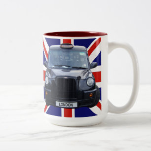 Londoner Schwarztaxidienst Zweifarbige Tasse
