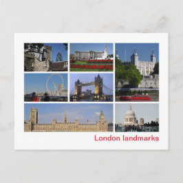 Londoner Sehenswürdigkeiten Postkarte