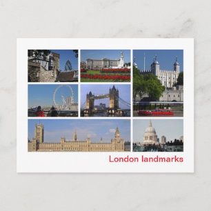 Londoner Sehenswürdigkeiten Postkarte