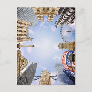 Londoner Sehenswürdigkeiten Postkarte