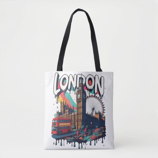 Londoner Sehenswürdigkeiten Tasche (Vorderseite)