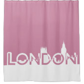 Londoner Silhouette Duschvorhang (Vorderseite)