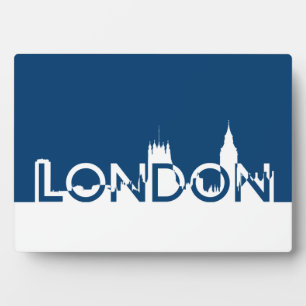 Londoner Silhouette Fotoplatte
